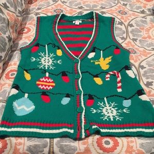 Xhilaration Holiday Sweater Vest - Size Small